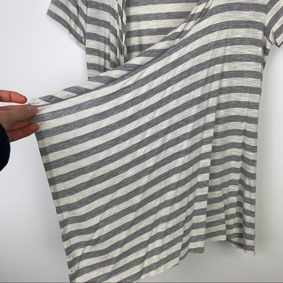 THX Thanx Collection Short Sleeve Striped Cardigan - Picture 5 of 6